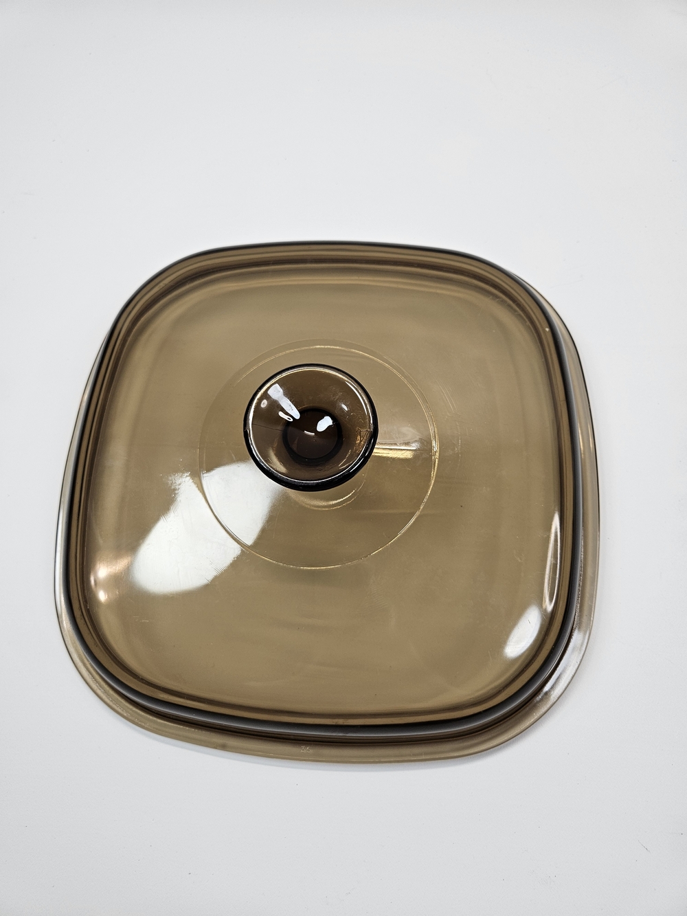 Pyrex Smoked Brown Glass Serving Lid